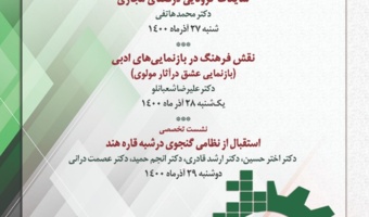 سخنرانی‌ها و نشست‌های پژوهشکده زبان و ادبیات پژوهشگاه علوم انسانی و مطالعات فرهنگی به مناسبت هفته پژوهش